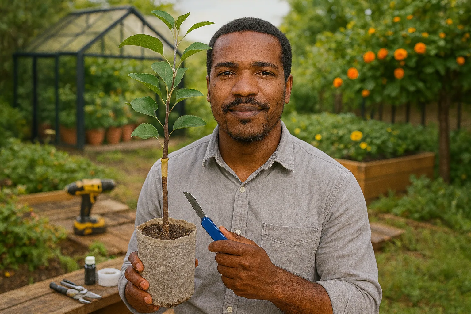 Honeycrisp apple tree grafting process