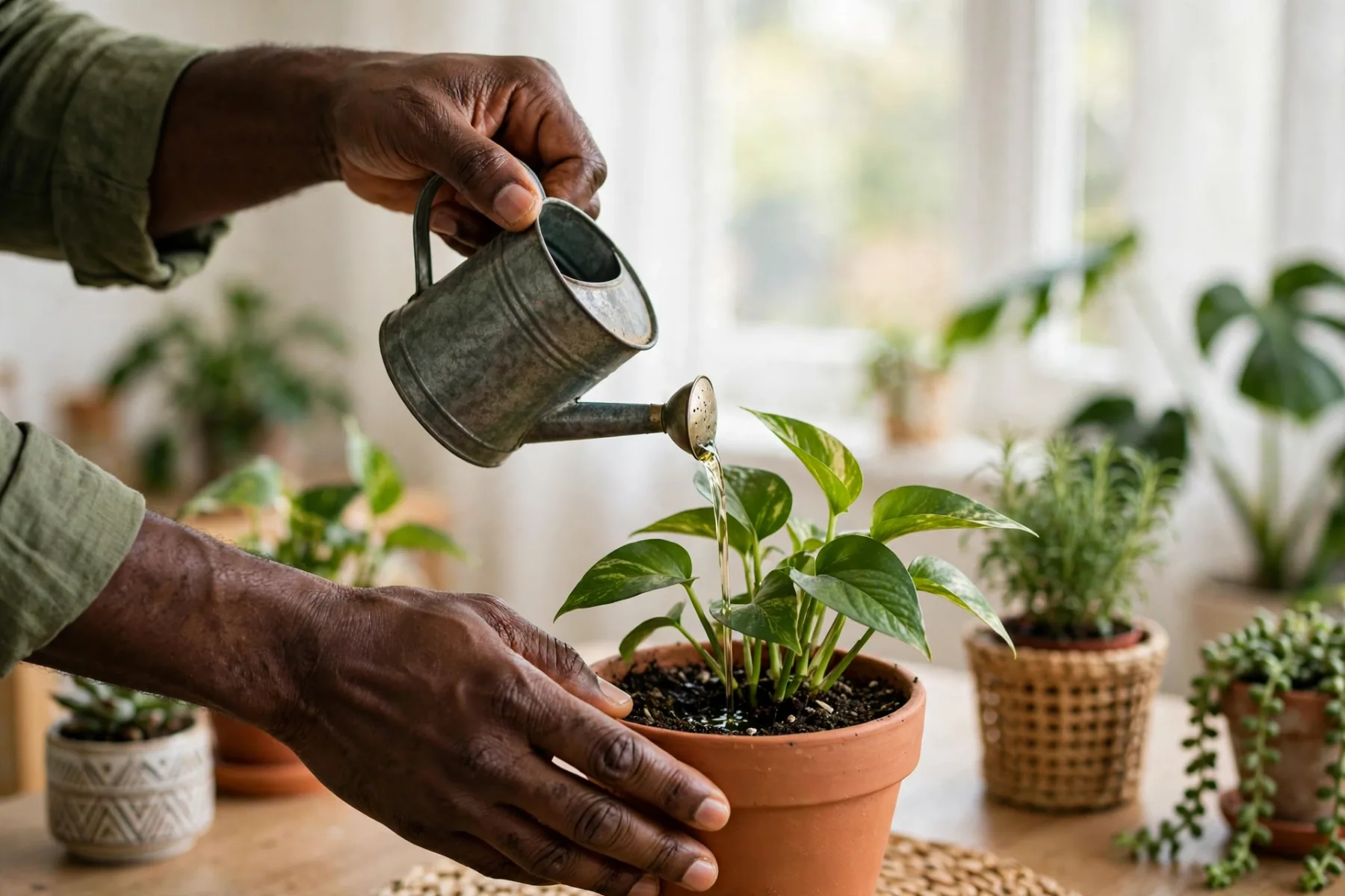 Neem soil drench for larvae and eggs